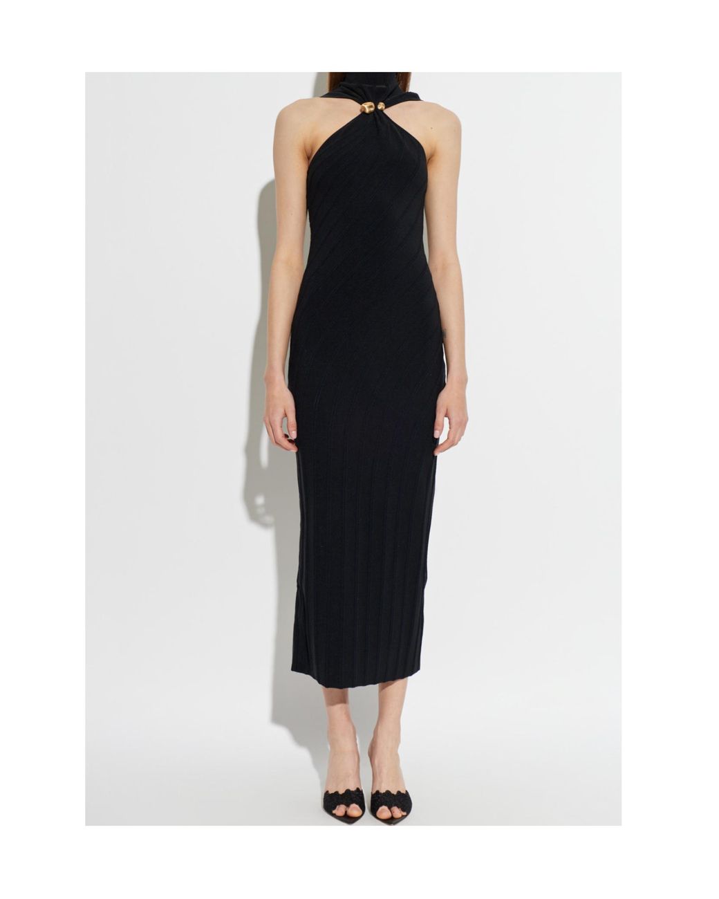Cult Gaia Black Jessica Midi Dress