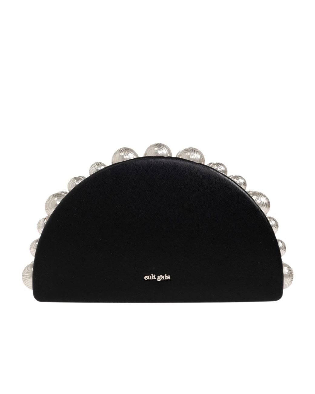 Cult Gaia Black Logo Clutch