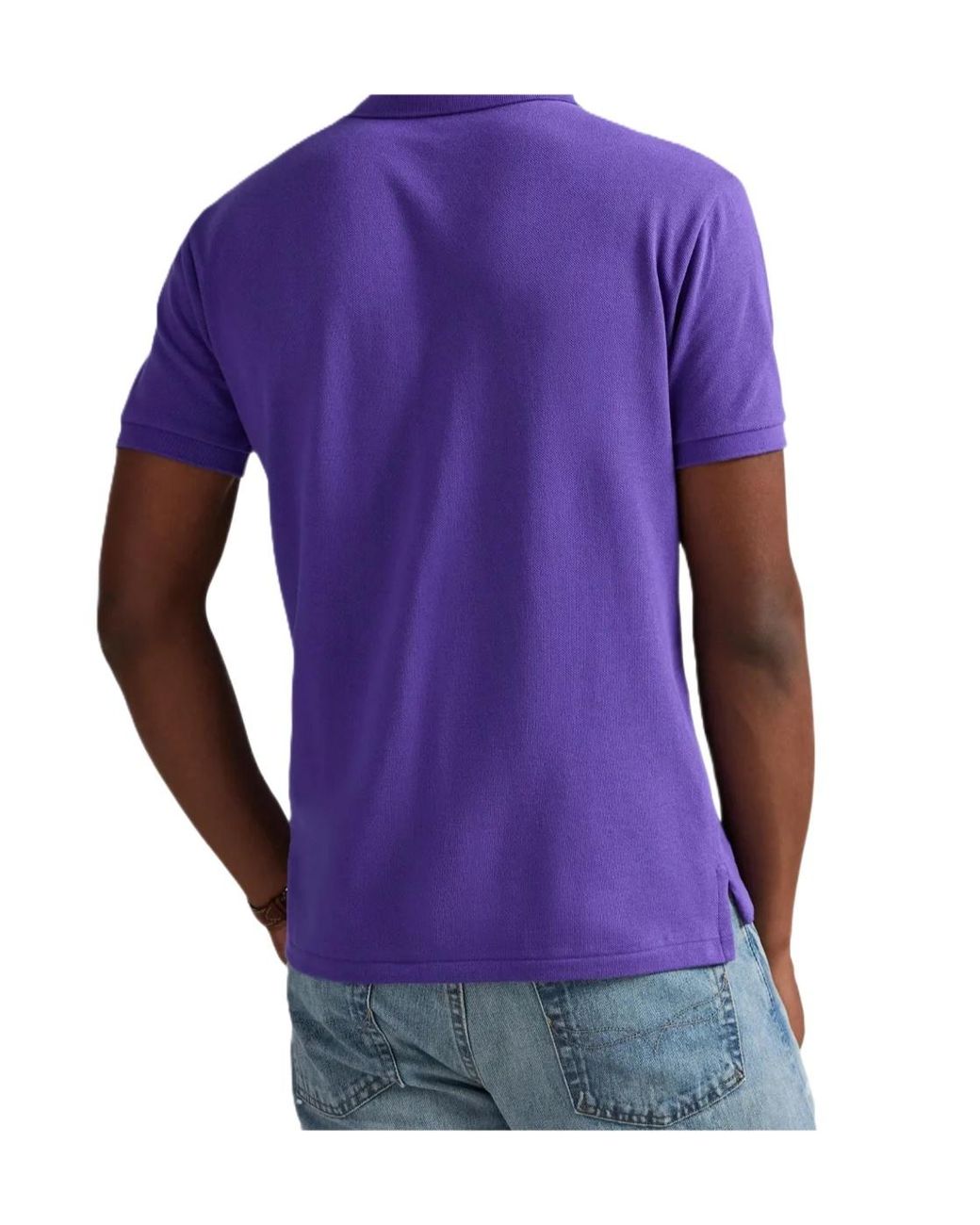 Polo Ralph Lauren Purple Classic Logo Polo Shirt for men