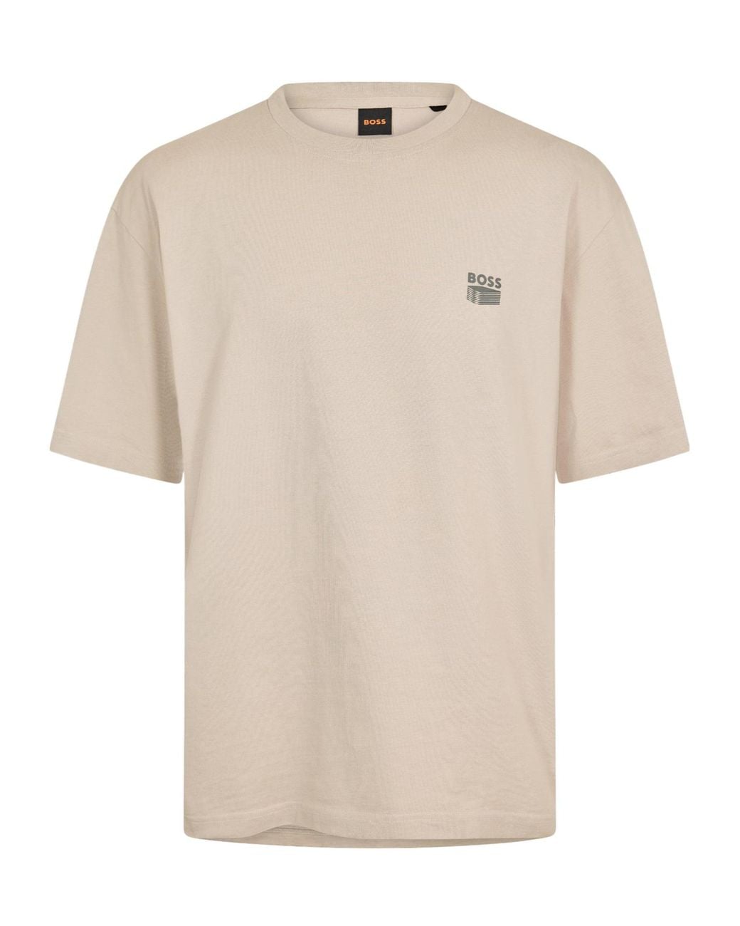 Boss White Printed T-Shirt for men
