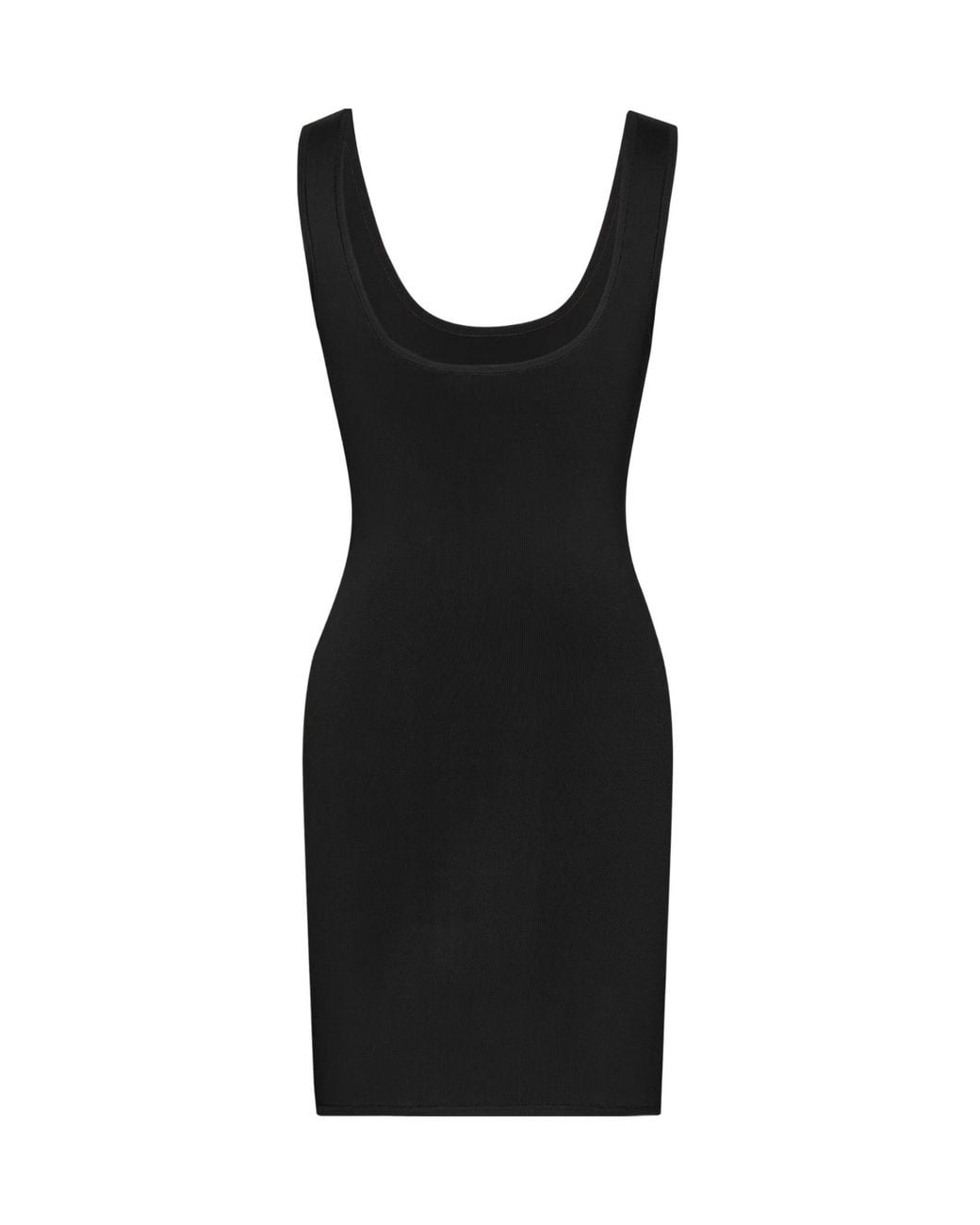 Saint Laurent Black Robe Courte Débardeur En Maille