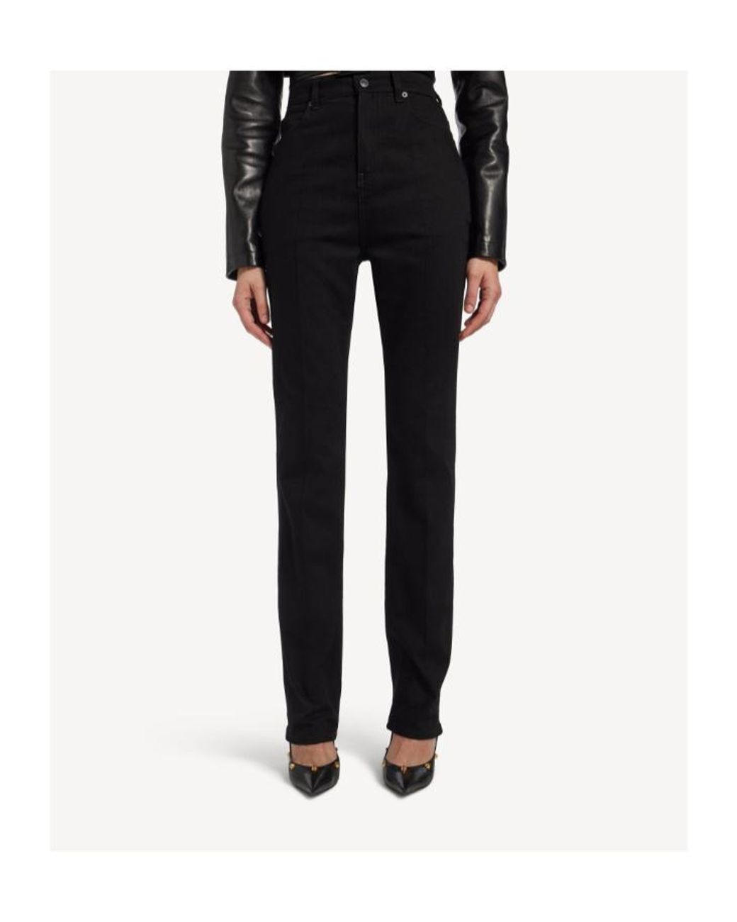 Balenciaga Black High Waisted Skinny Jeans