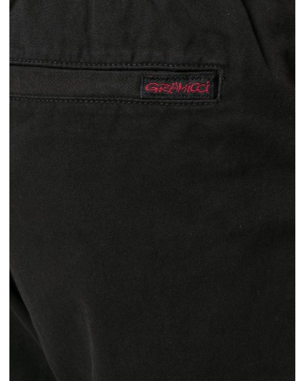 Gramicci Black Buckle-Fastening Cotton Cropped Trousers for men
