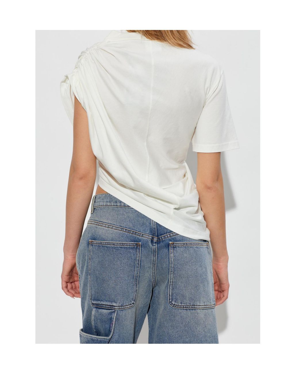 Courreges White Asymmetrical Top