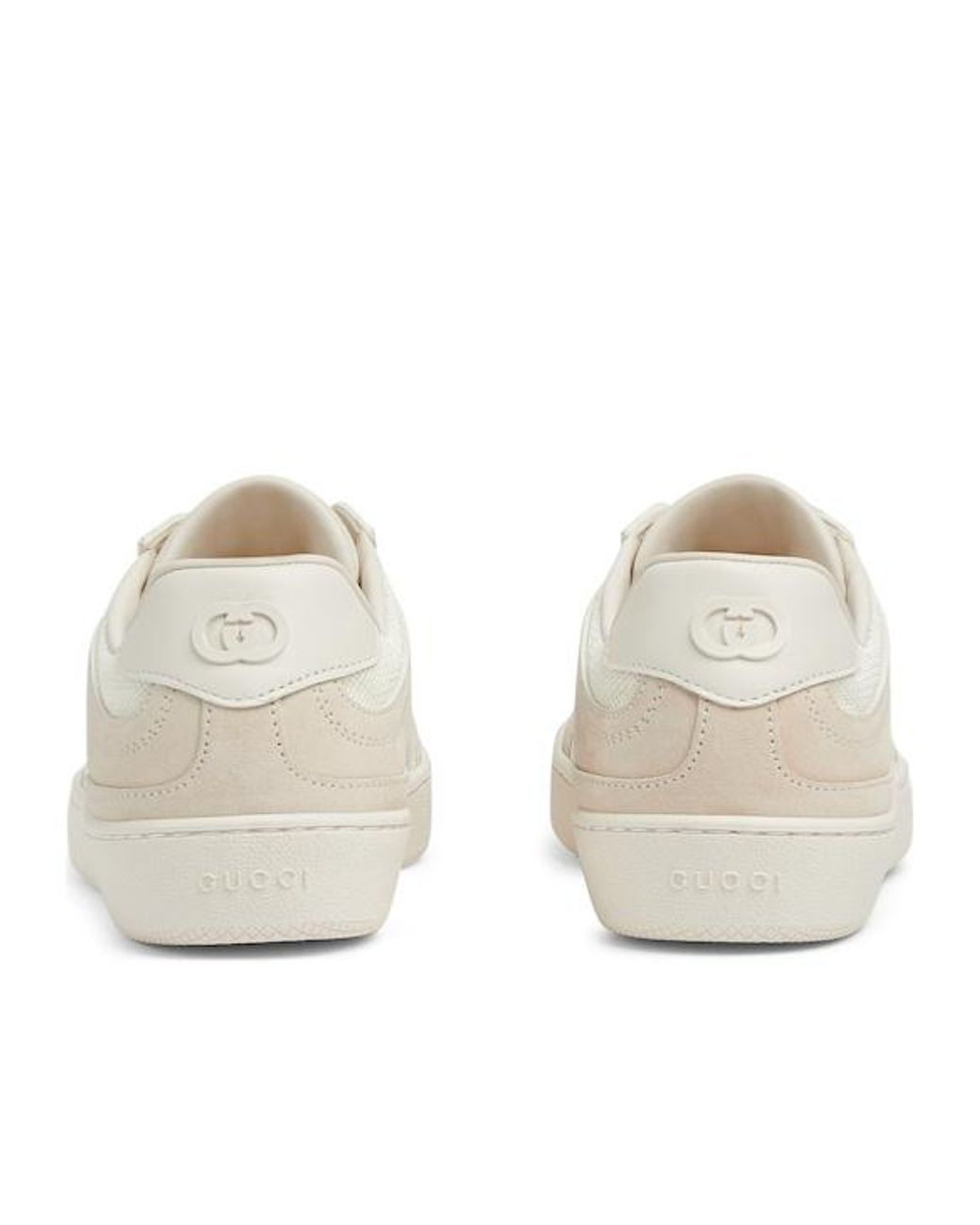 Gucci White G75 Sneaker, Suede