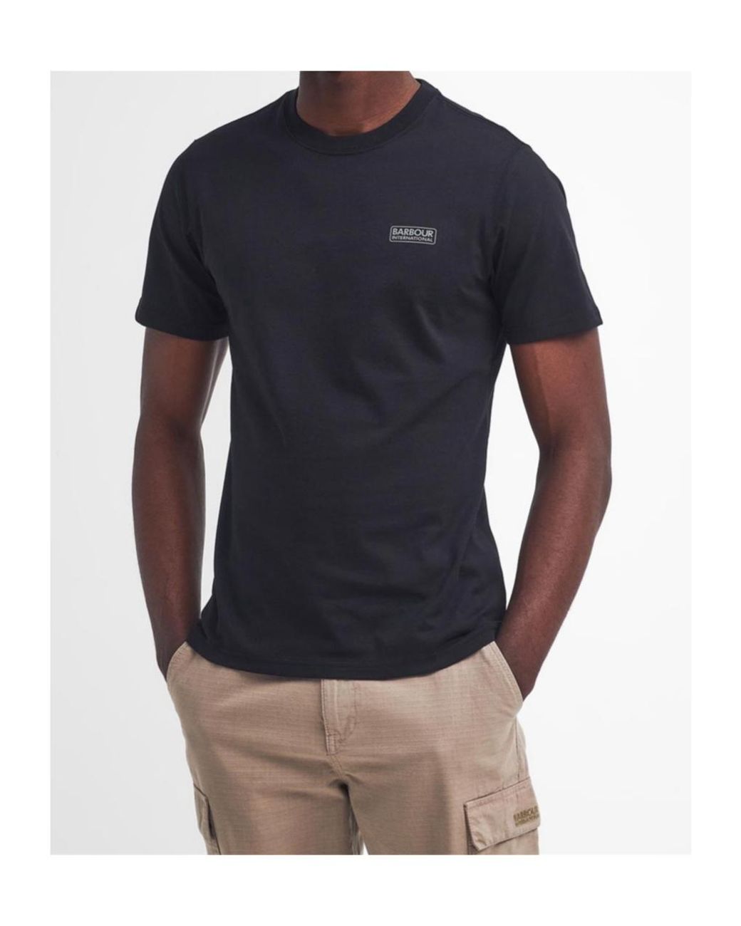 Barbour Purple Small Logo T-Shirt for men
