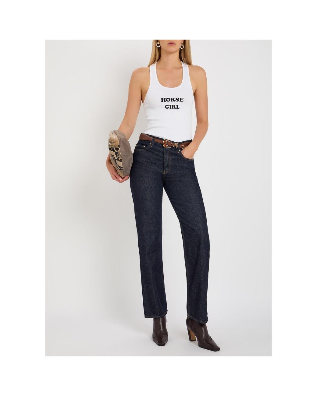 Stella McCartney White Stretch-Cotton Tank
