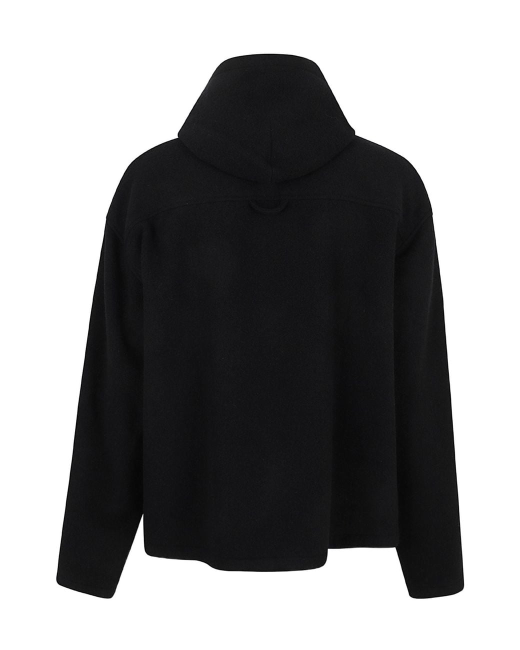 Rier Black Fleece Hooded Sweatshirt for men