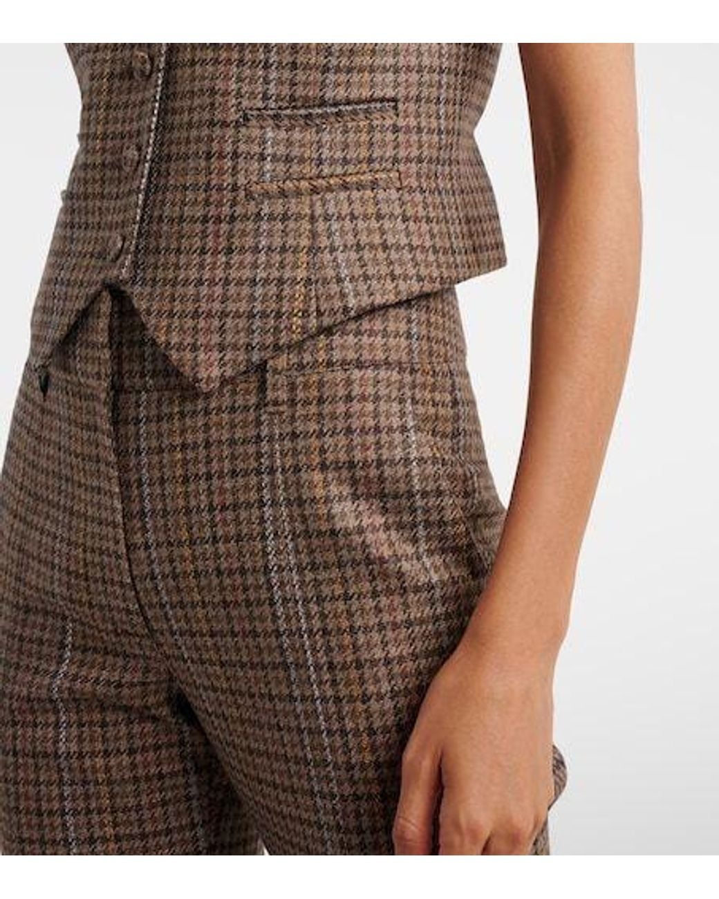 Gabriela Hearst Brown Wool And Silk Vest