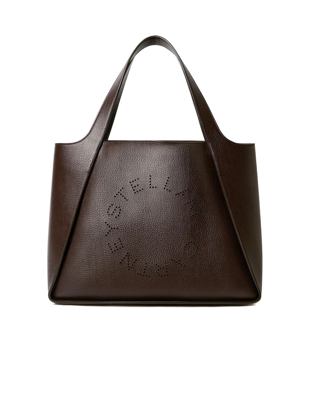 Stella McCartney Brown Logo Tote Bag