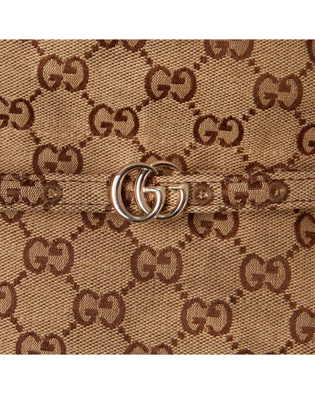 Gucci Brown Gg Zip-Up Bomber Jacket