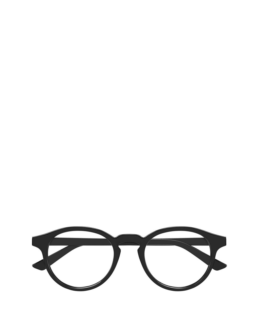 Bottega Veneta Black Eyewear Oval Frame Glasses for men