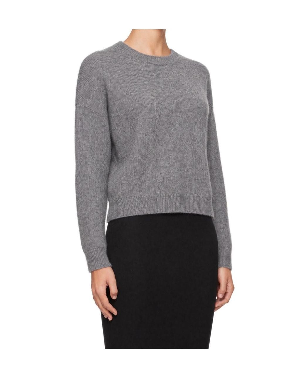 Loulou de Saison Gray Crew-Neck Long-Sleeve Sweater