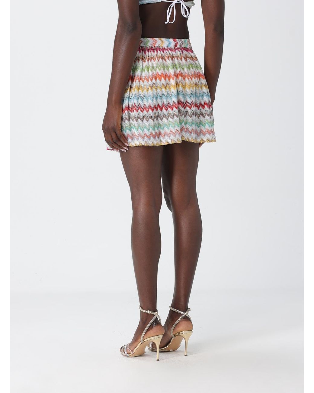 Missoni White Zigzag Elasticated Shorts
