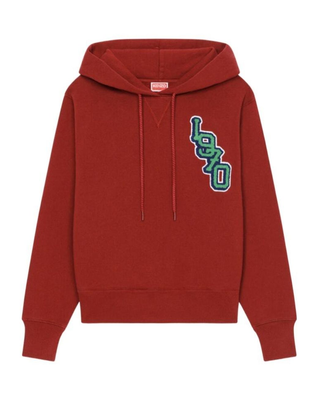 KENZO Red Logo Tiger Hoodies