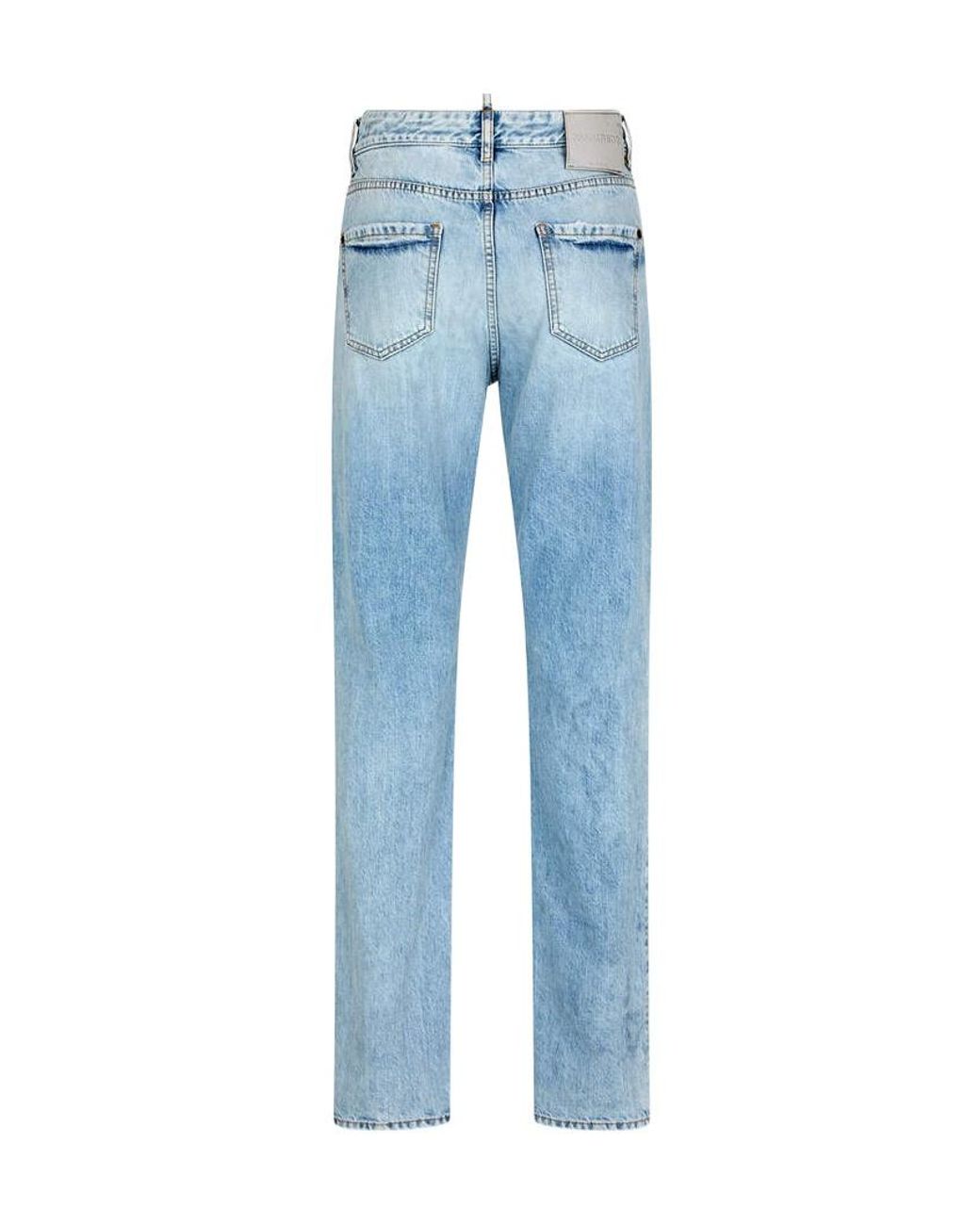 DSquared² Blue Distressed Light Palm Beach Wash 642 Jeans