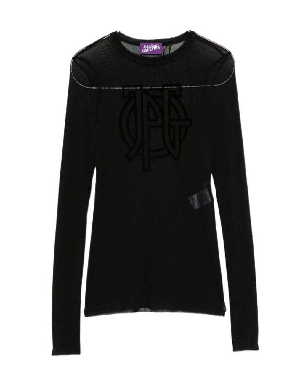 Jean Paul Gaultier Black Long-Sleeved Top