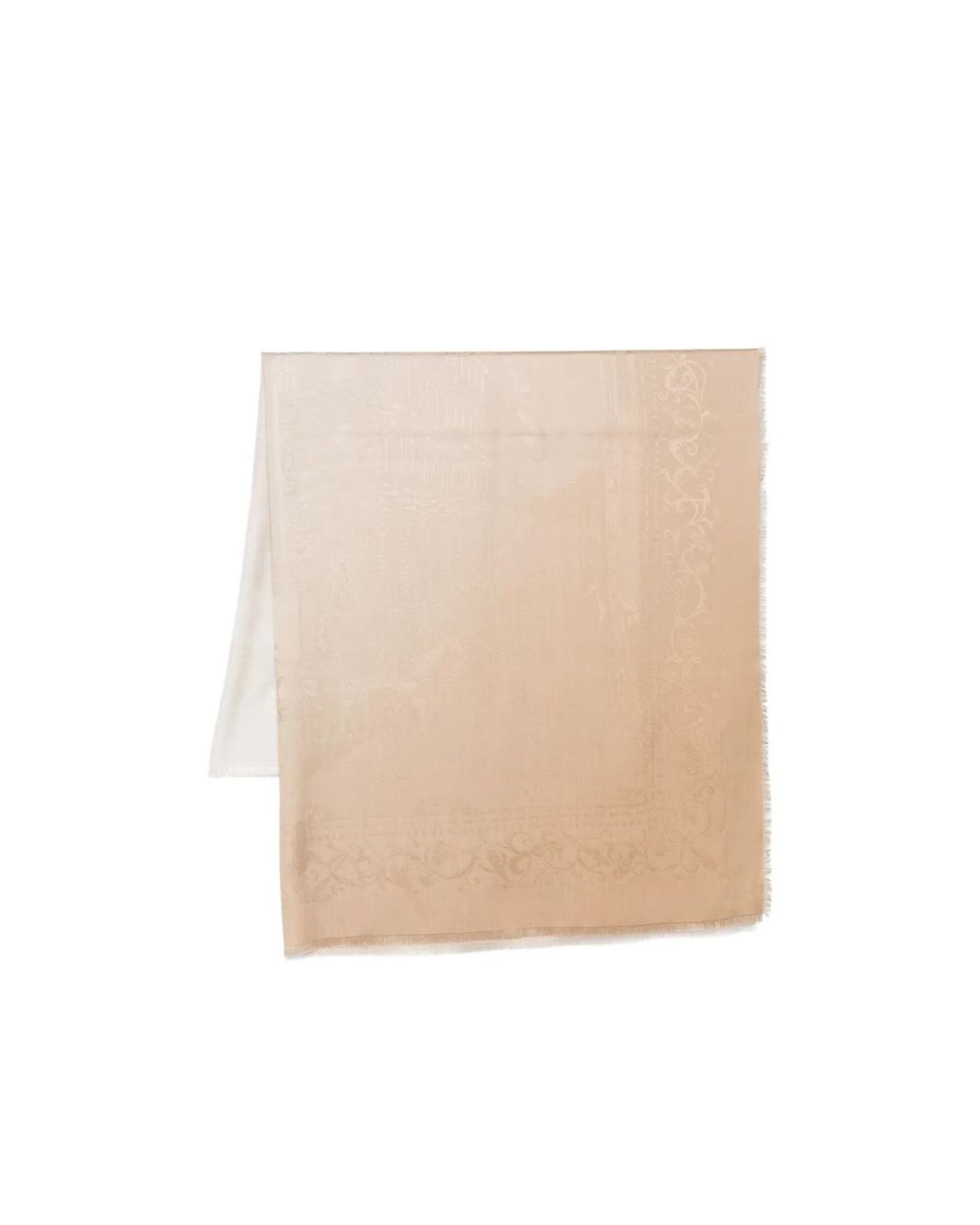 Ferragamo Natural Tassel Detail Scarf