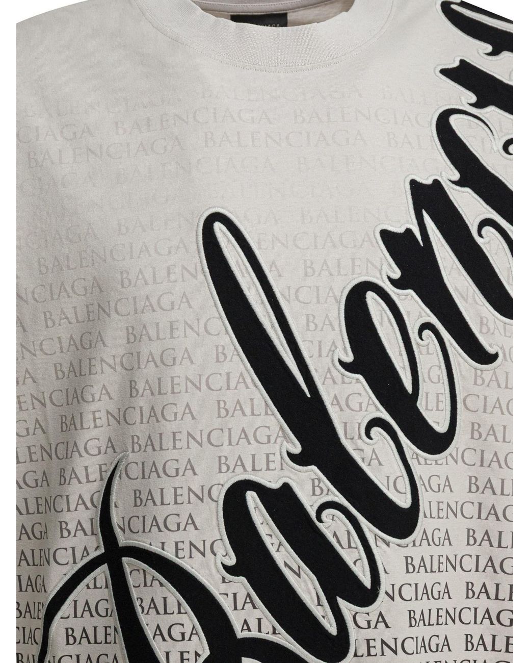 Balenciaga White Big B Oversized T-Shirt for men