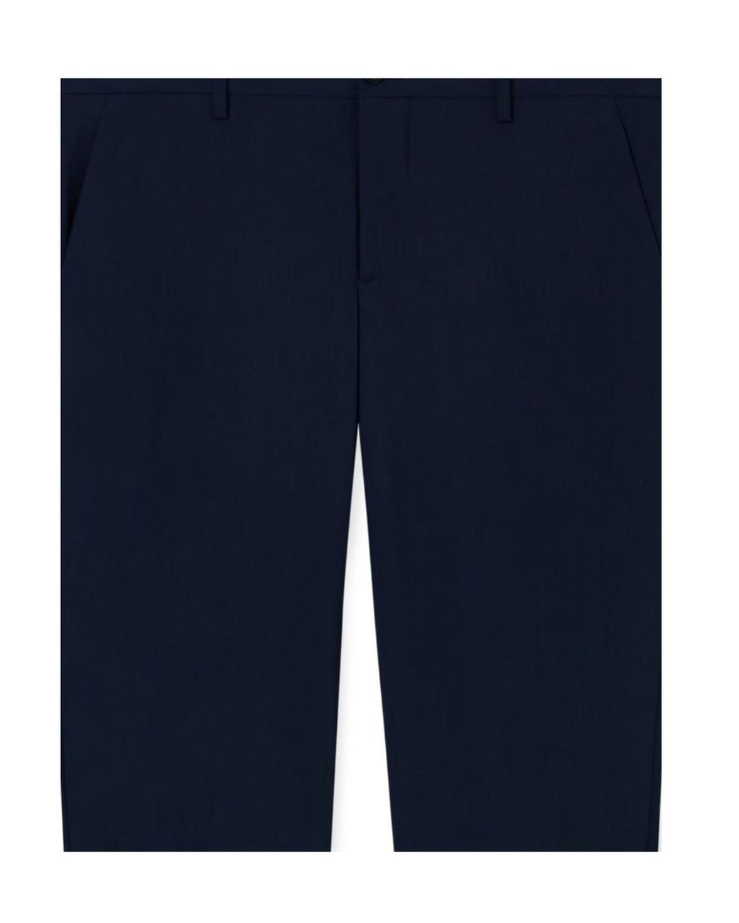 Giorgio Armani Blue Flat-Front Classic Pants for men