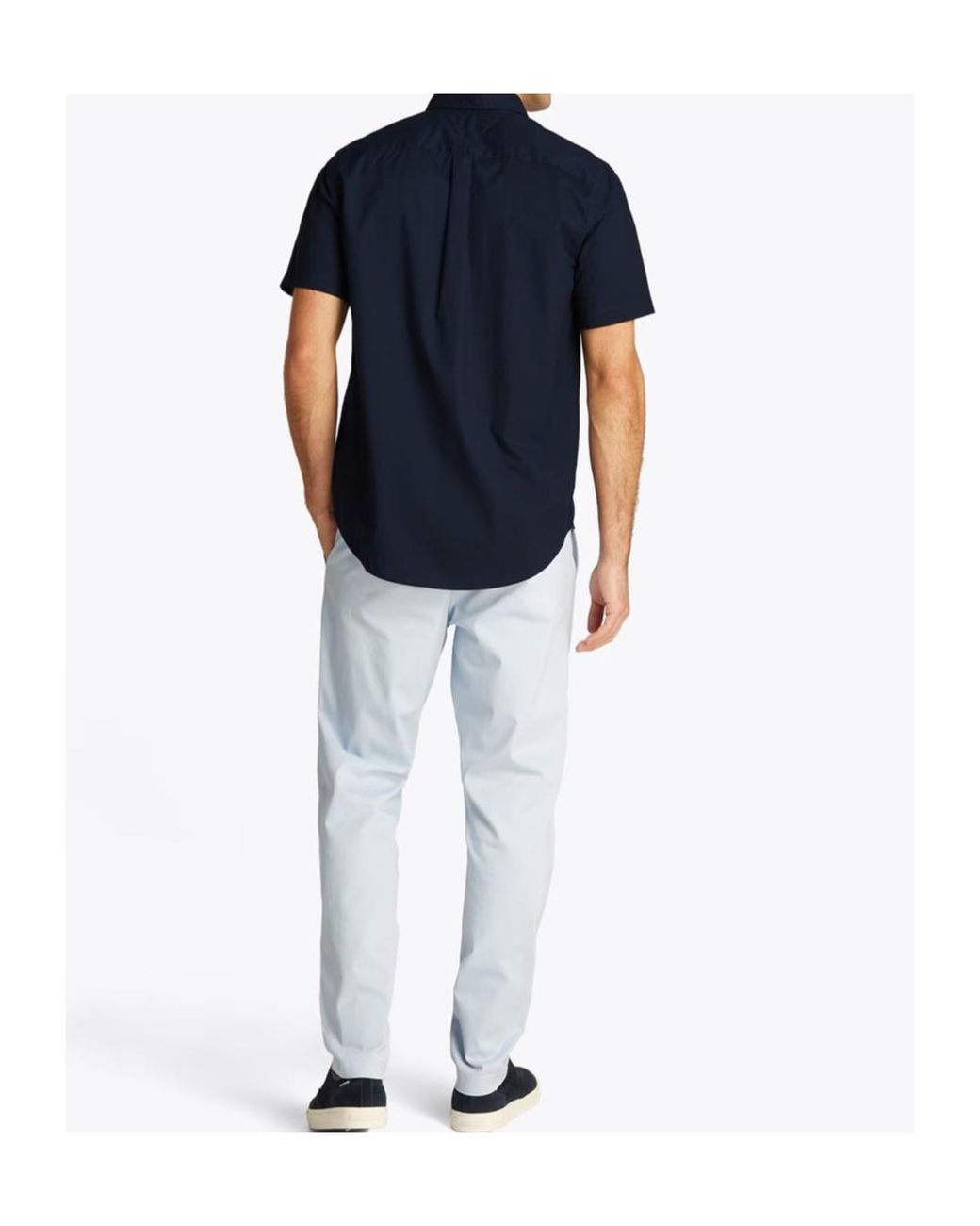 Tommy Hilfiger Blue Sleeve Buttondown Shirt for men