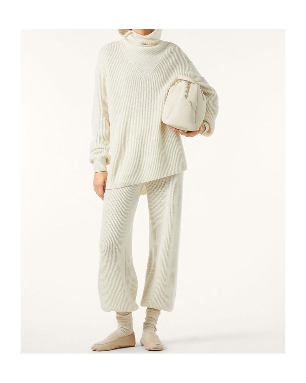 Loro Piana White Juniper Scarf Sweater