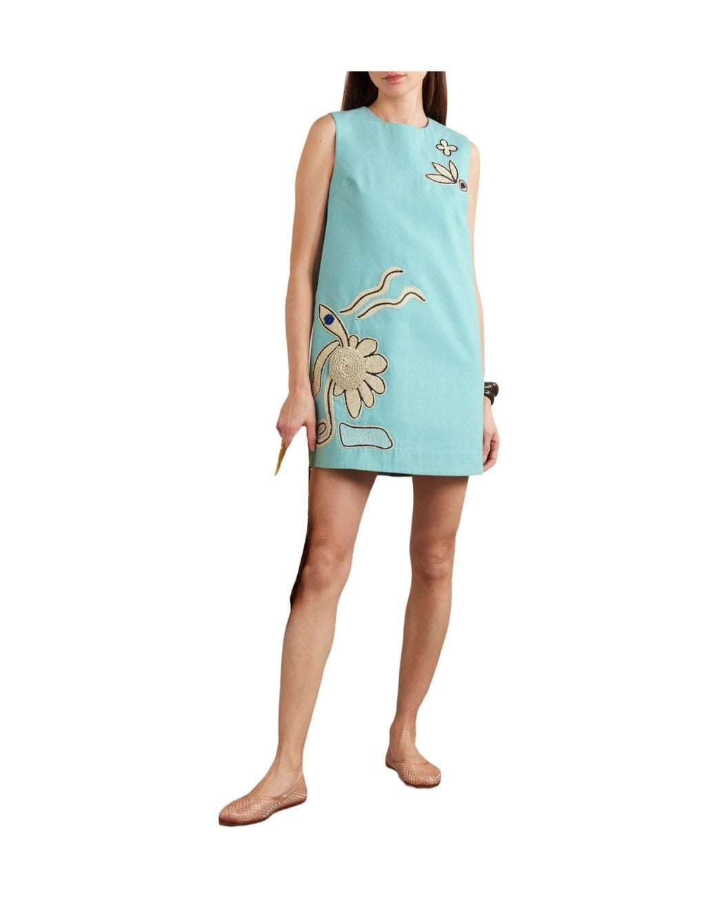 ALÉMAIS Blue Azar Mini Dress