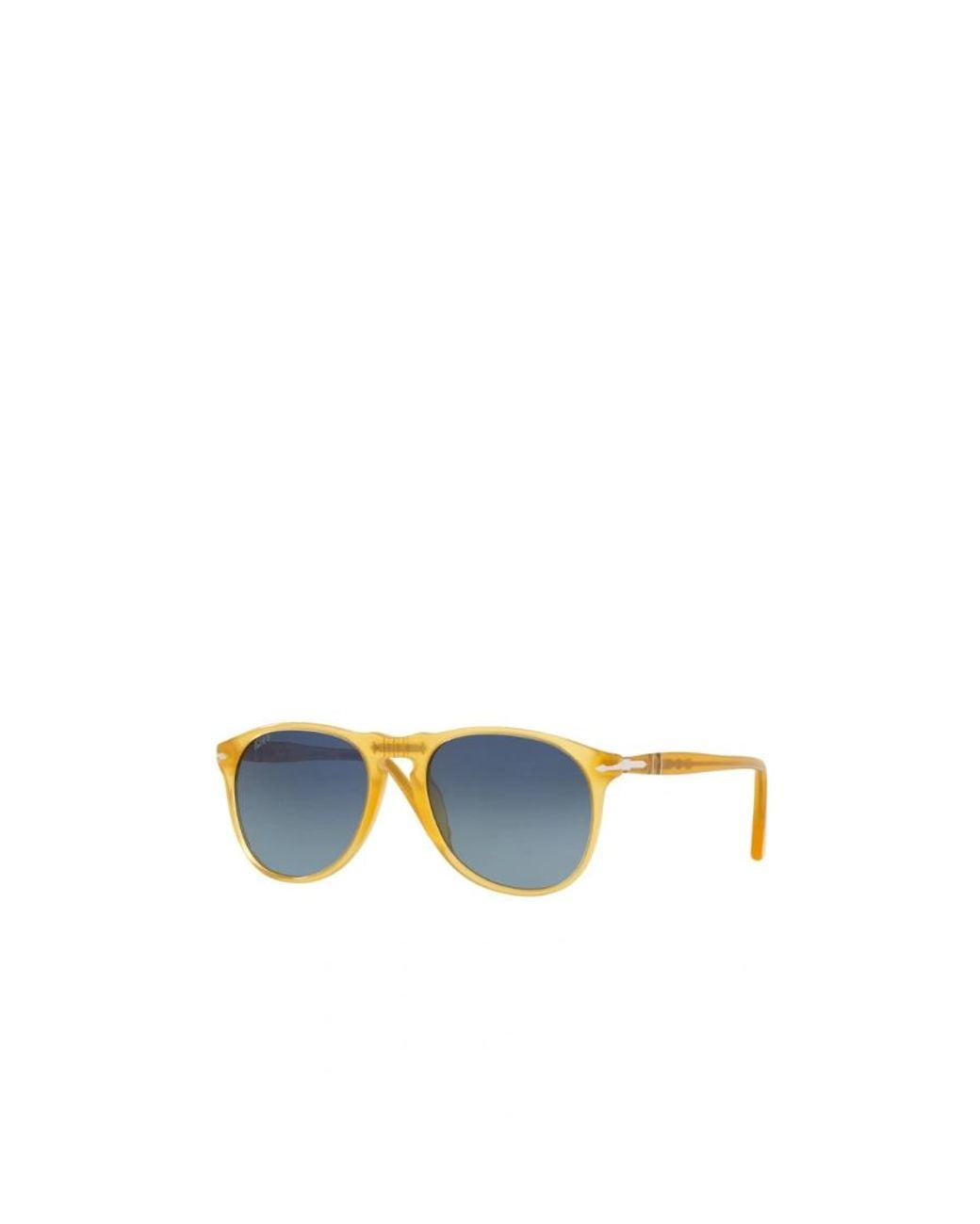 Persol Blue Round Frame Sunglasses for men
