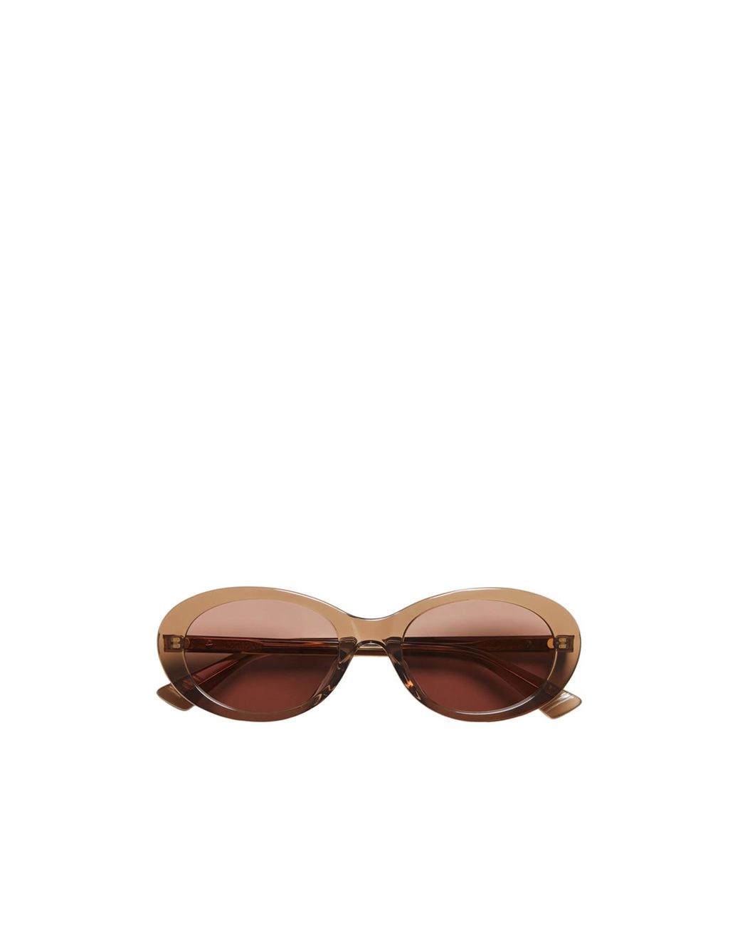 Bottega Veneta Brown Classic Oval Sunglasses