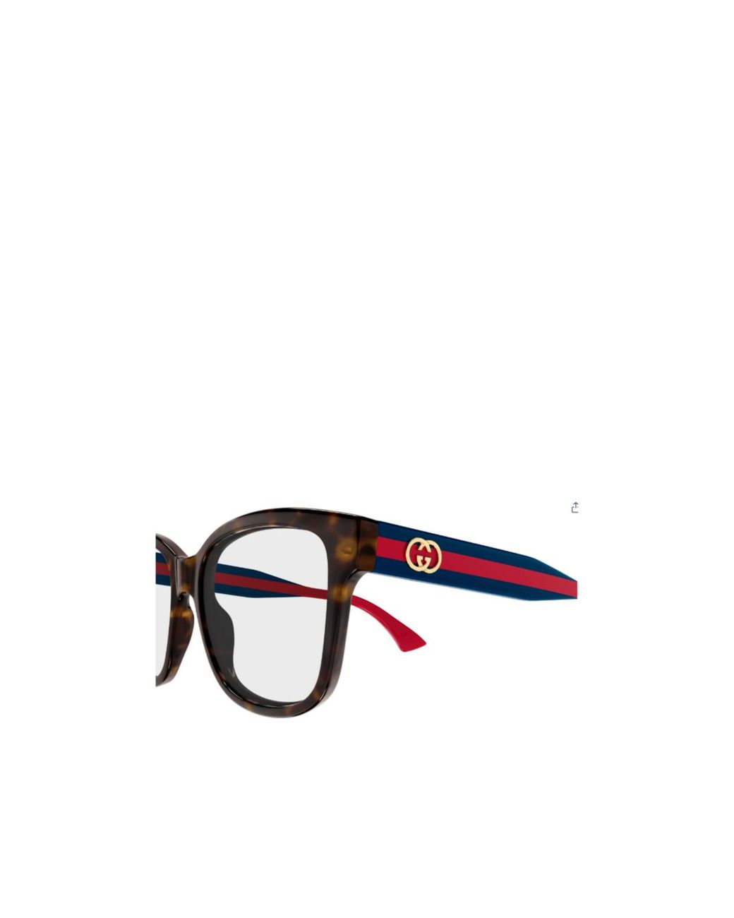Gucci White Eyewear Square Frame Glasses