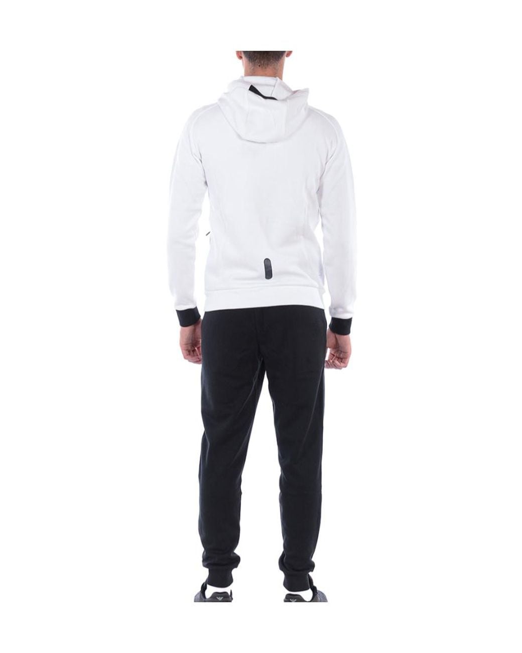 EA7 White Zip-Up Sweatshirt And Pants Set Of Two for men