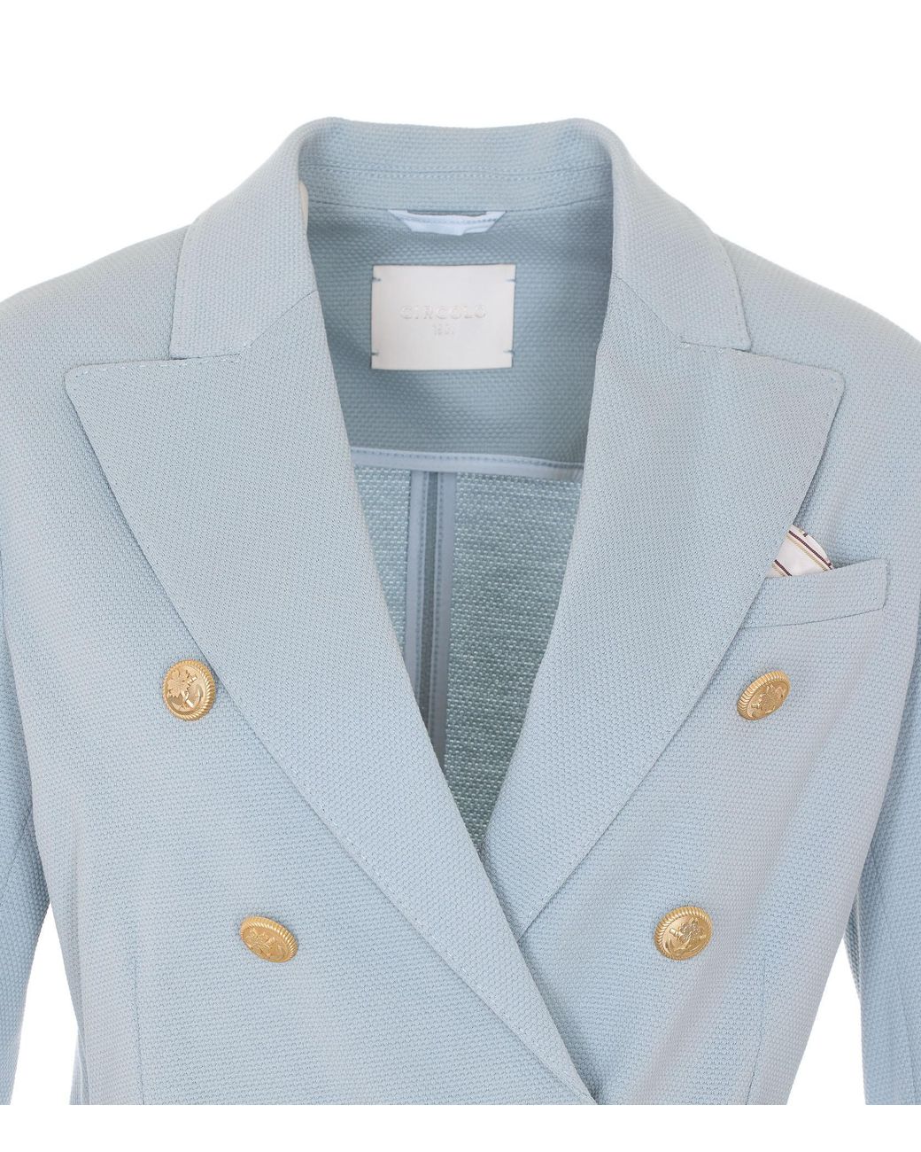 Circolo 1901 Blue Double-Breasted Blazer