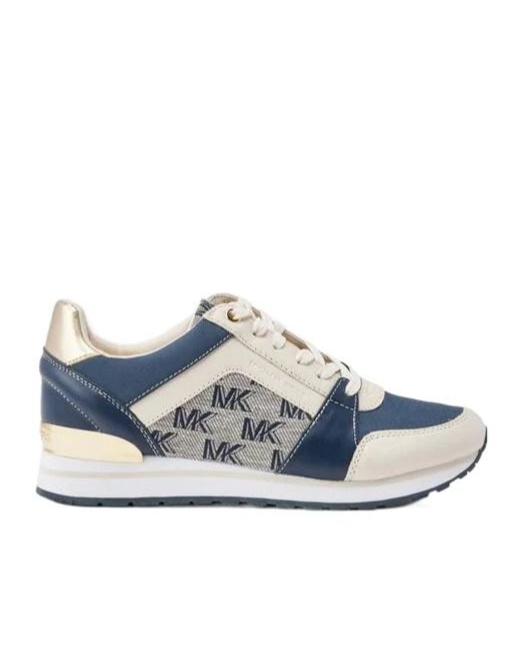 Michael Kors Blue Logo Lace-Up Sneakers