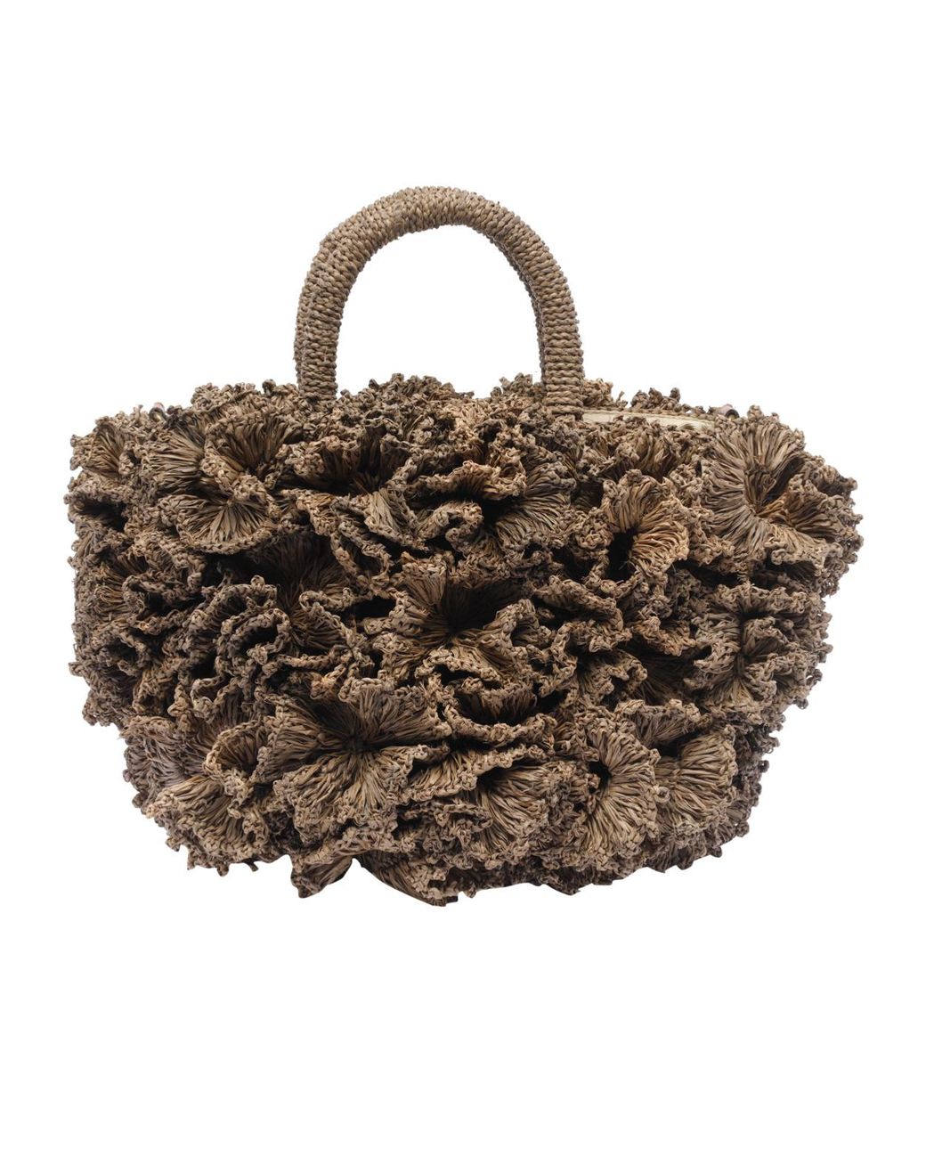 IBELIV Brown Coral 3D Decoration Handbag