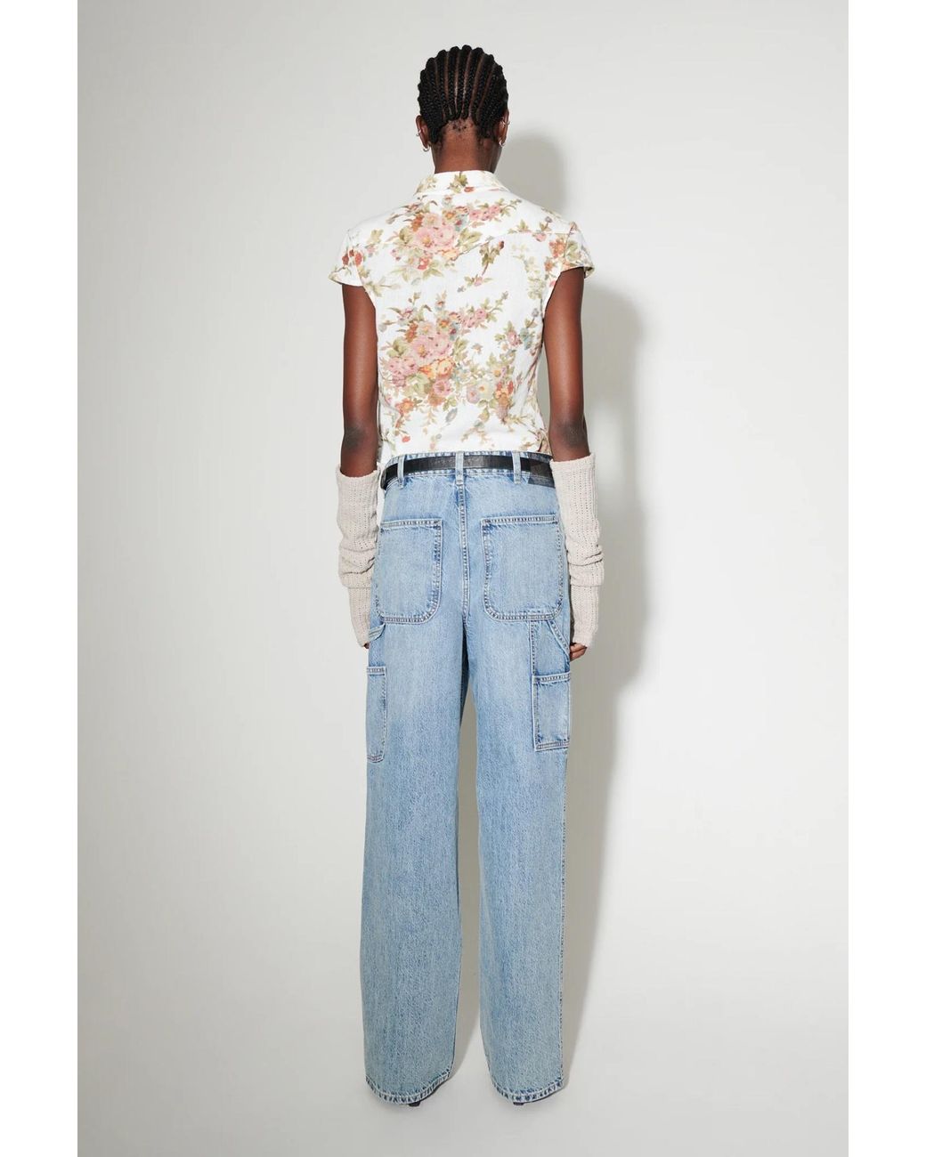 Our Legacy Blue High-Rise Wide-Leg Jeans