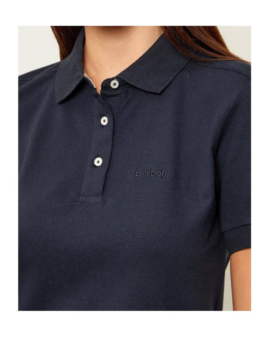 Barbour Black Bowford Polo Top