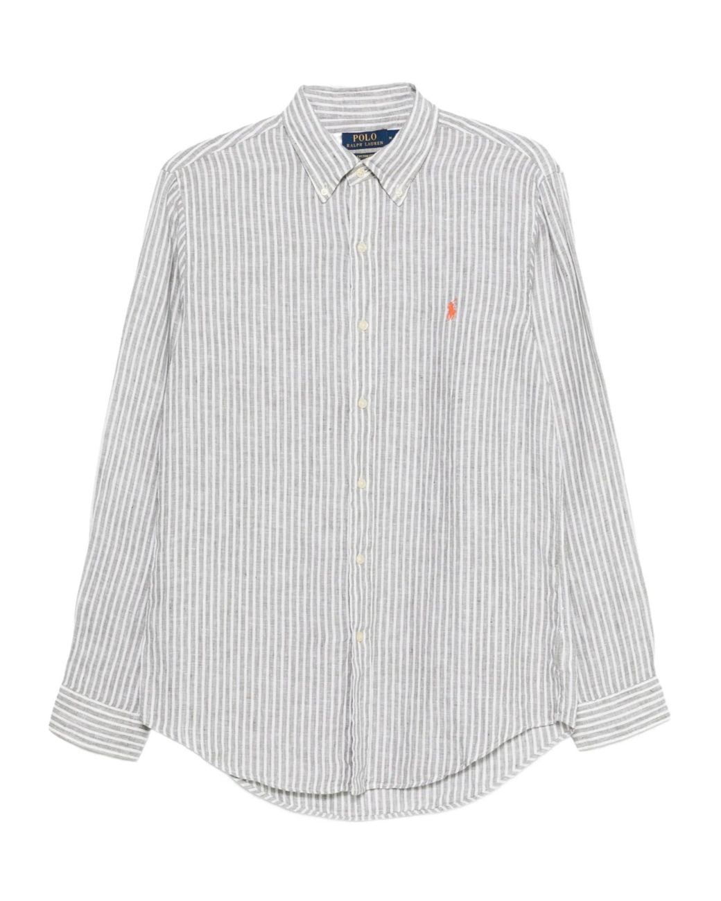 Polo Ralph Lauren White Long-Sleeved Shirt for men
