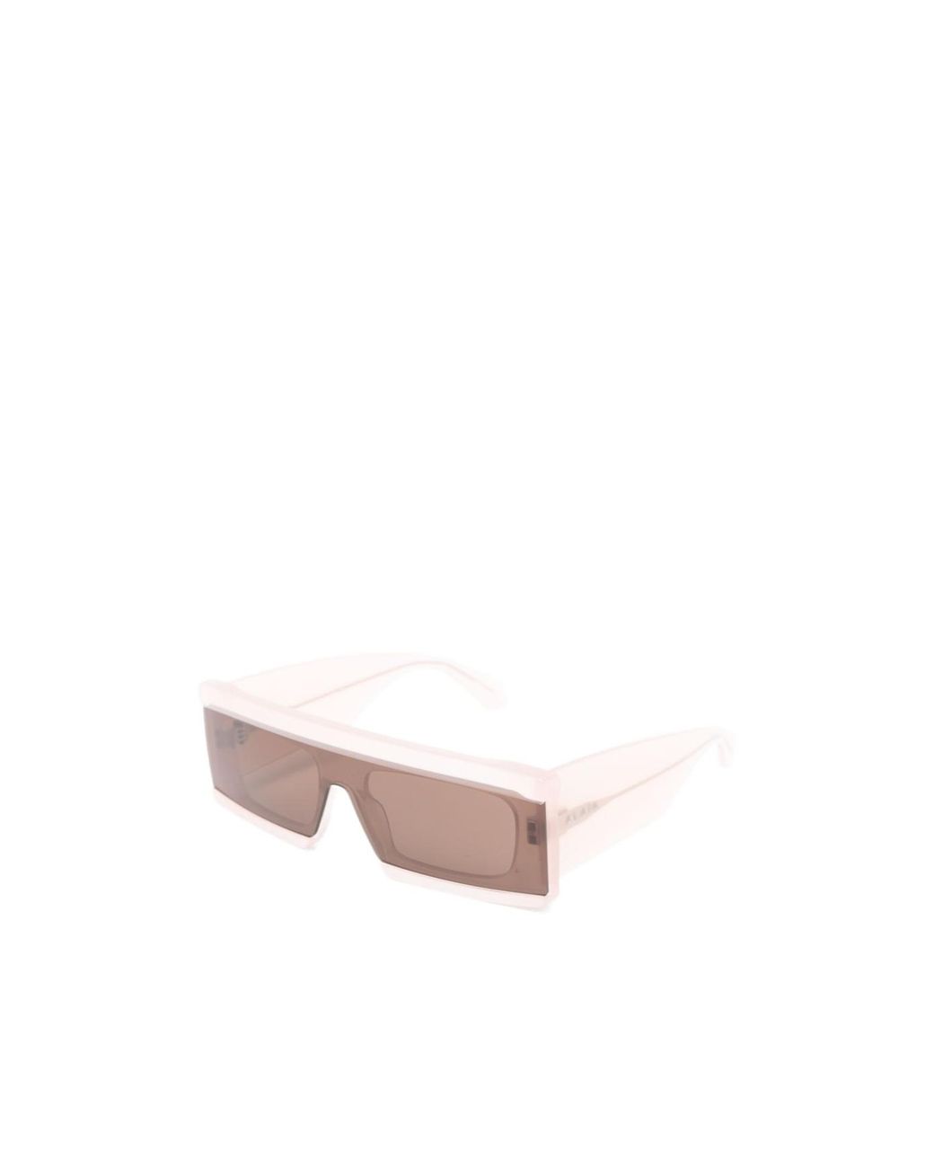 Alaïa Pink Alaïa Rectangular Shield Sunglasses