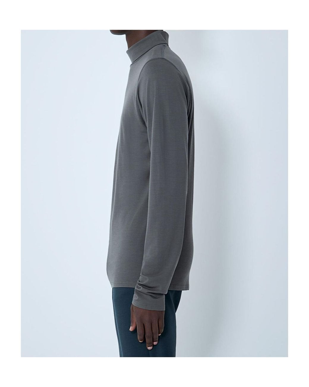 Rier Blue Turtleneck Jumper for men