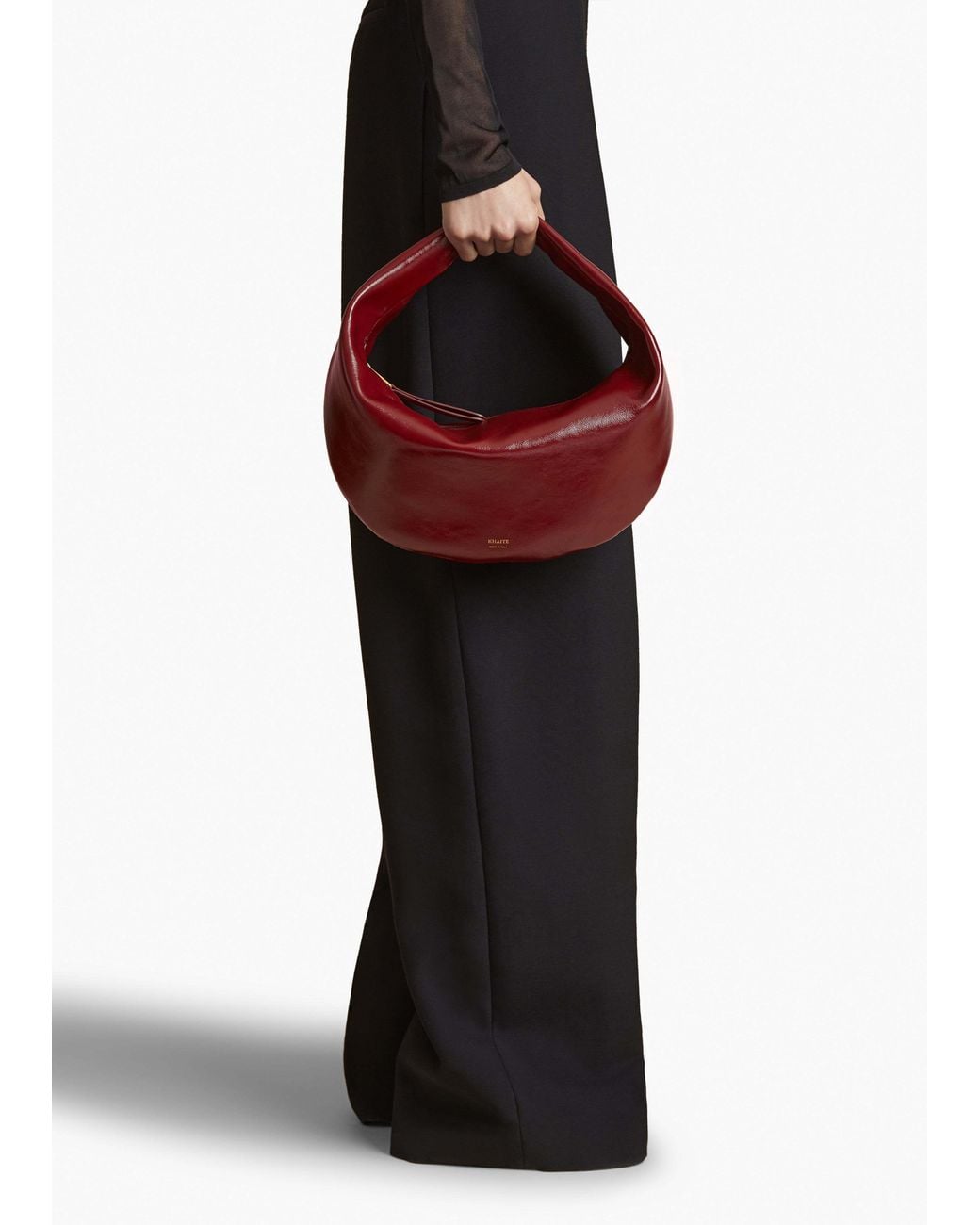 Khaite Red Olivia Zipped Shoulder Bag