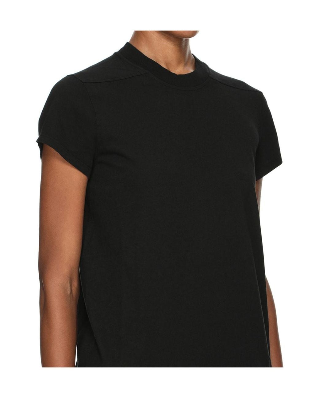 Rick Owens Black Short-Sleeved Crewneck T-Shirt