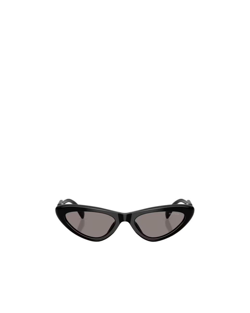 Miu Miu White Eyewear Cat Eye Frame Sunglasses for men