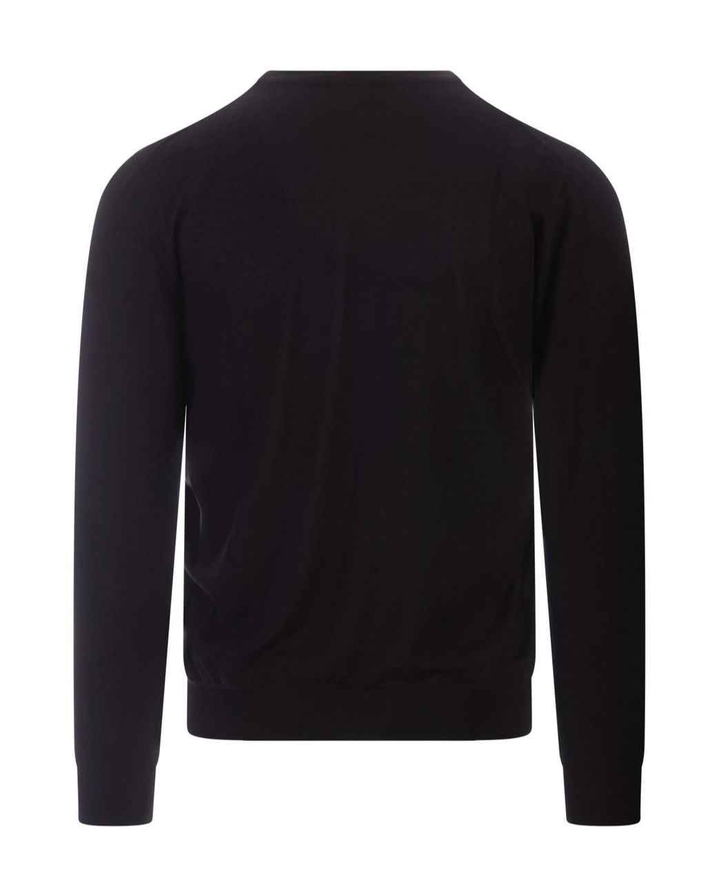 Fedeli Blue Long-Sleeve Knit Top for men