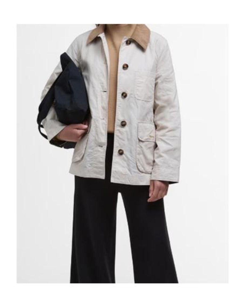 Barbour Gray Averie Showerproof Jacket