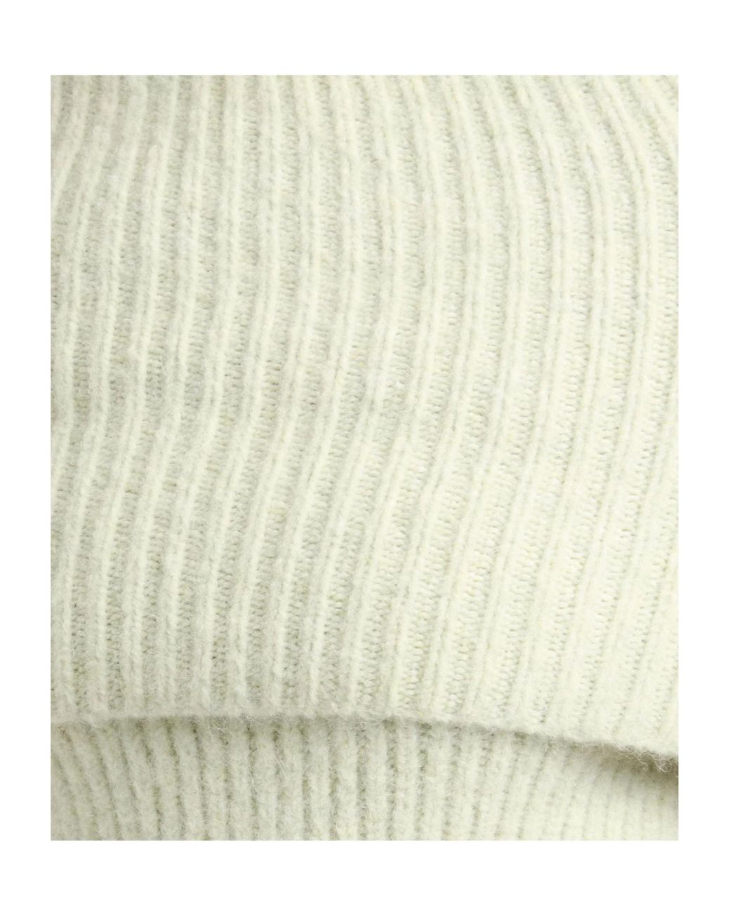 Rick Owens White Sleeveless High-Neck Knit Top