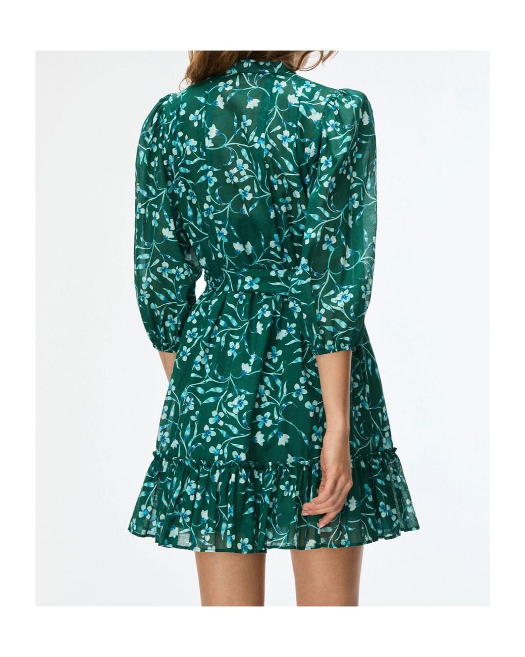 iBlues Green Printed Dress