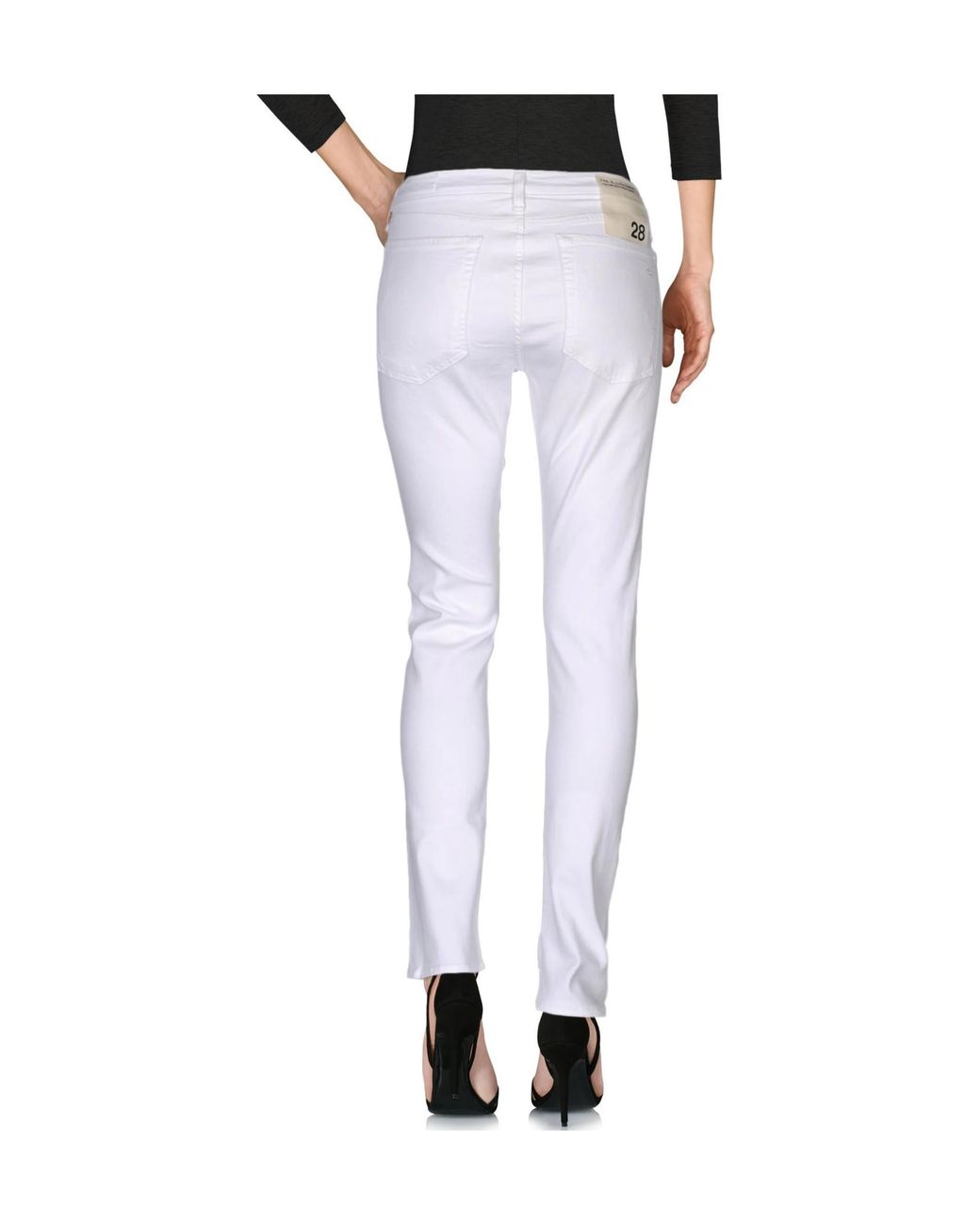 Rag & Bone White Colored Washed Jeans