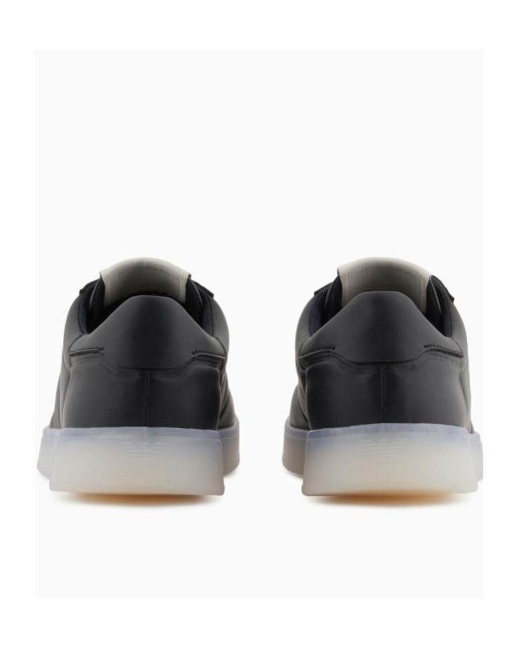 Emporio Armani Black Lace-Up Sneakers for men