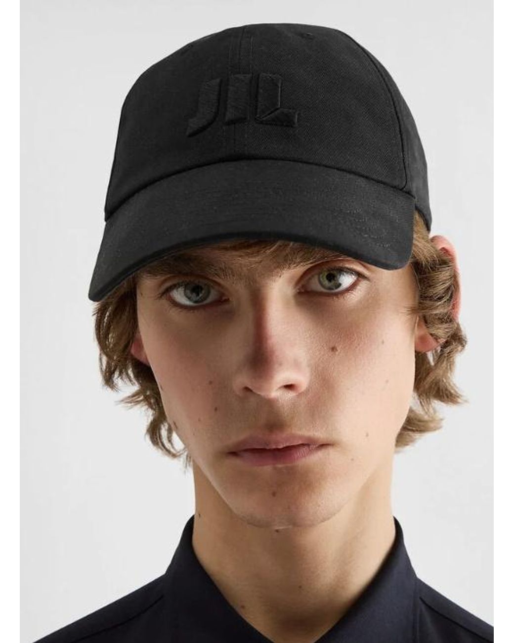 Jil Sander Black Cap 130 Logo Baseball Hat for men