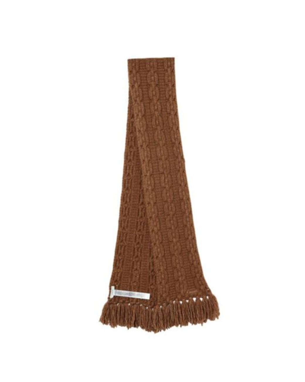 COACH Brown Knitted Scarf